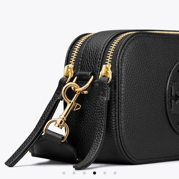 Tory Burch Mini Miller Black Leather Crossbody Bag - Picture 3 of 5